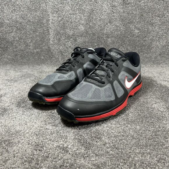 Nike Hyperfuse Lunar Ascend 483841-001 Mens Size 11.5 Black Gray Golf Shoes Used - Picture 5 of 12